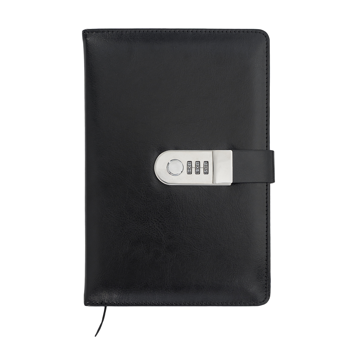 R02336.02.O - Zestaw notes z szyfrem i długopis Windsor, czarny 