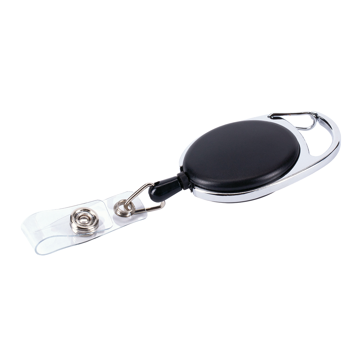 R08008.02 - Ski-pass z karabińczykiem, czarny 