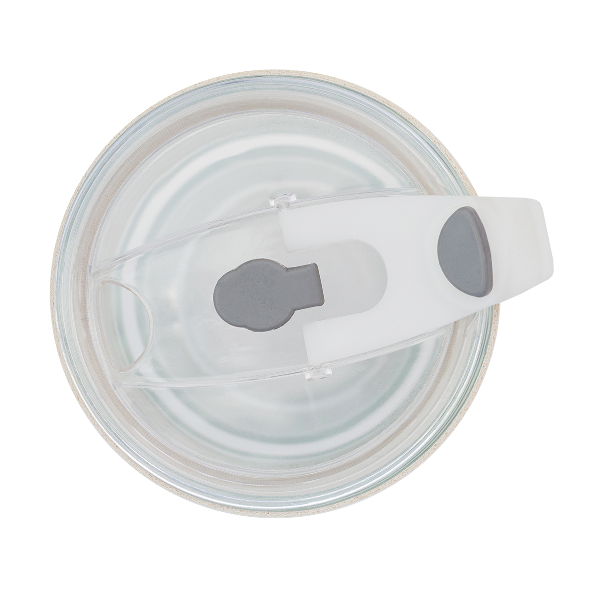 R08233.13.O - Kubek szklany Vigo 350 ml, beżowy/transparentny 