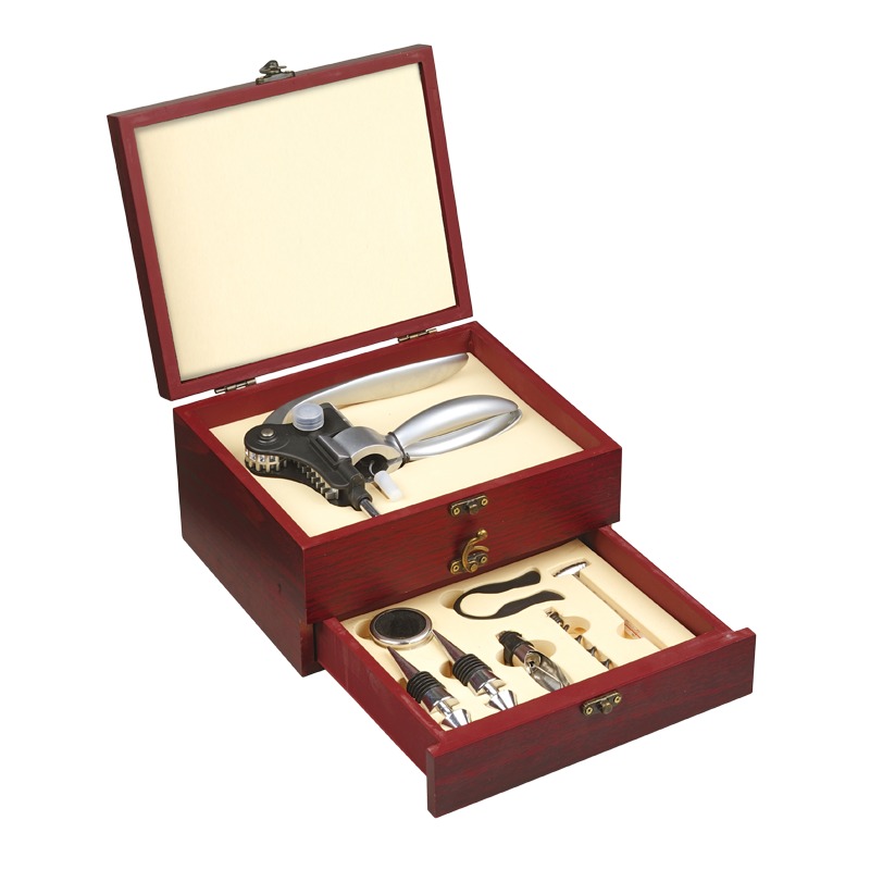 R22551.O - Zestaw do wina Double Decker, brązowy 