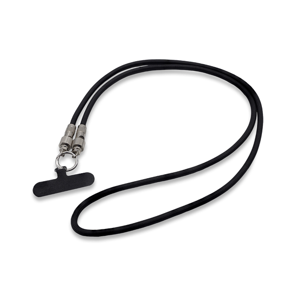 R50203.02 - Smycz do telefonu z funkcją ładowania 60W Tavo, czarny