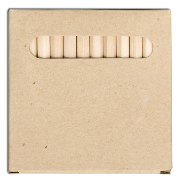 R73777 - Zestaw 12 kredek 9 cm, ecru