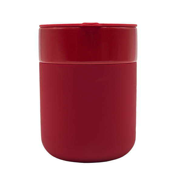 R85322.08 - Kubek ceramiczny Caldo 370 ml, czerwony