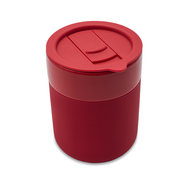 R85322.08 - Kubek ceramiczny Caldo 370 ml, czerwony