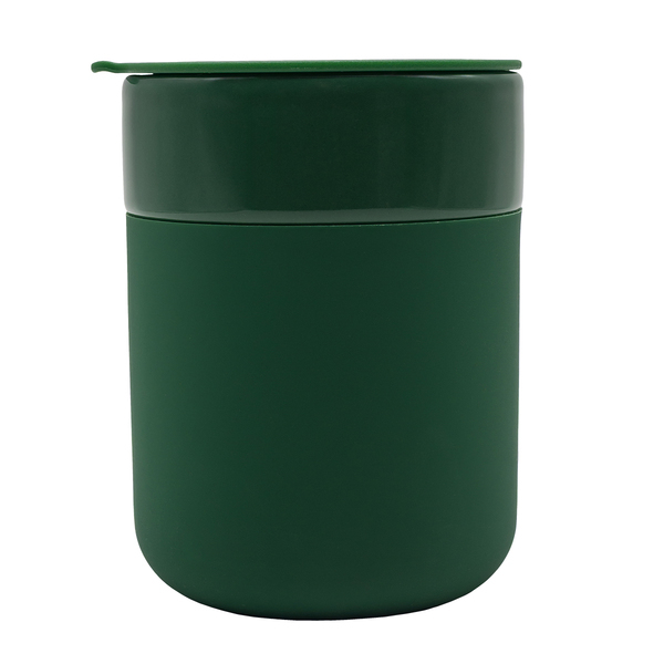 R85322.51 - Kubek ceramiczny Caldo 370 ml, ciemny zielony