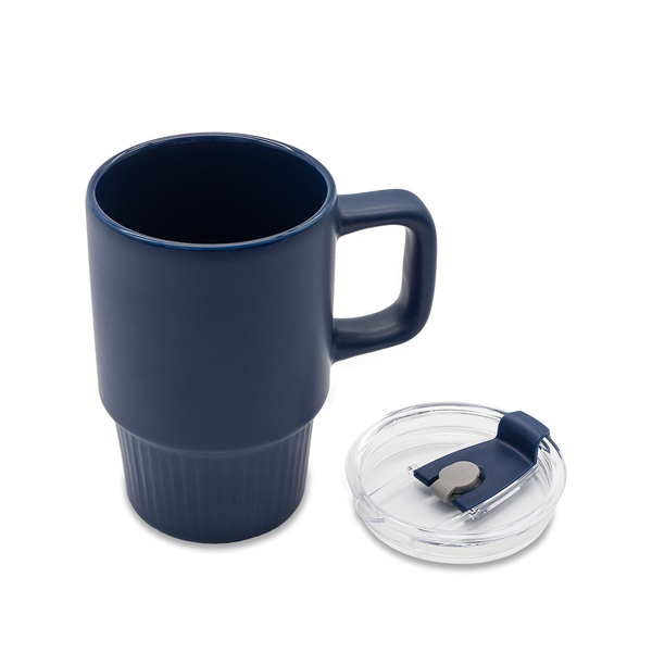 R85323.42 - Kubek ceramiczny Azzurro 440 ml, granatowy