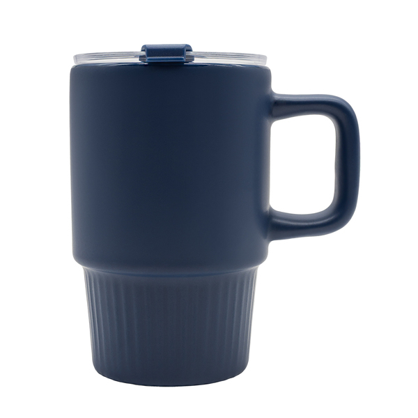R85323.42 - Kubek ceramiczny Azzurro 440 ml, granatowy