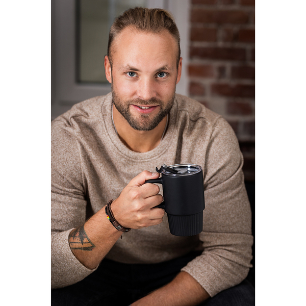 R85323.42 - Kubek ceramiczny Azzurro 440 ml, granatowy 