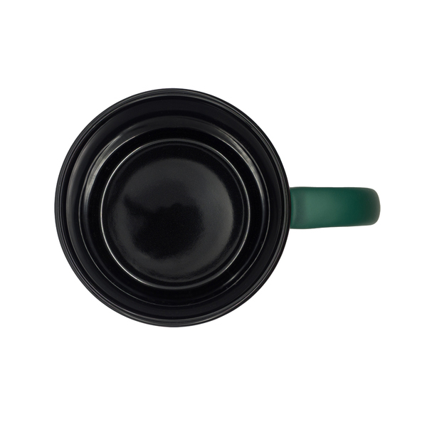 R85324.51 - Kubek ceramiczny Velluto 350 ml, ciemny zielony