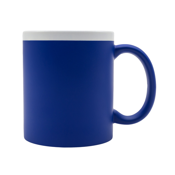 R85326.04 - Kubek ceramiczny Velutti 350 ml, niebieski