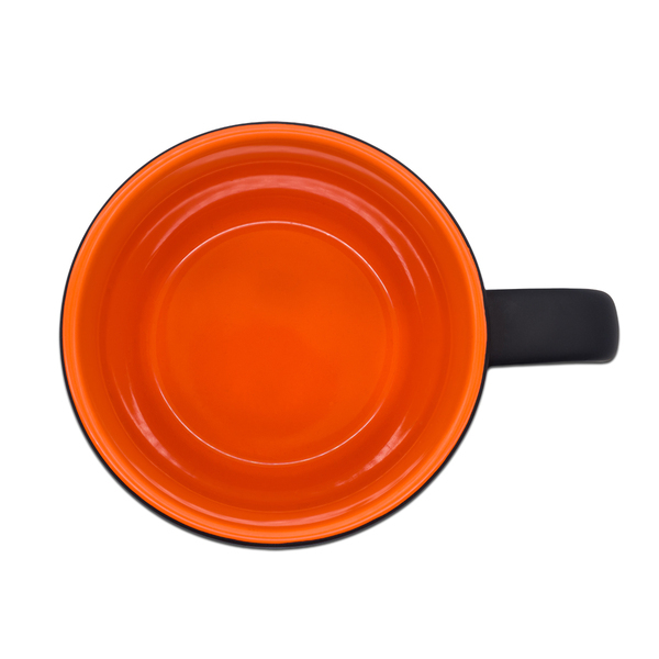 R85327.15 - Kubek ceramiczny Esla 345 ml, pomarańczowy