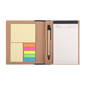 R73661 - Notes memo 100x180/70k linia Kraft Paper, czarny/beżowy 