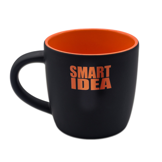 R85327 - Kubek ceramiczny Esla 345 ml, pomarańczowy 